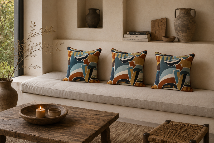 Sierkussen 45 x 45 cm – Abstract Design – Gemaakt in Nederland