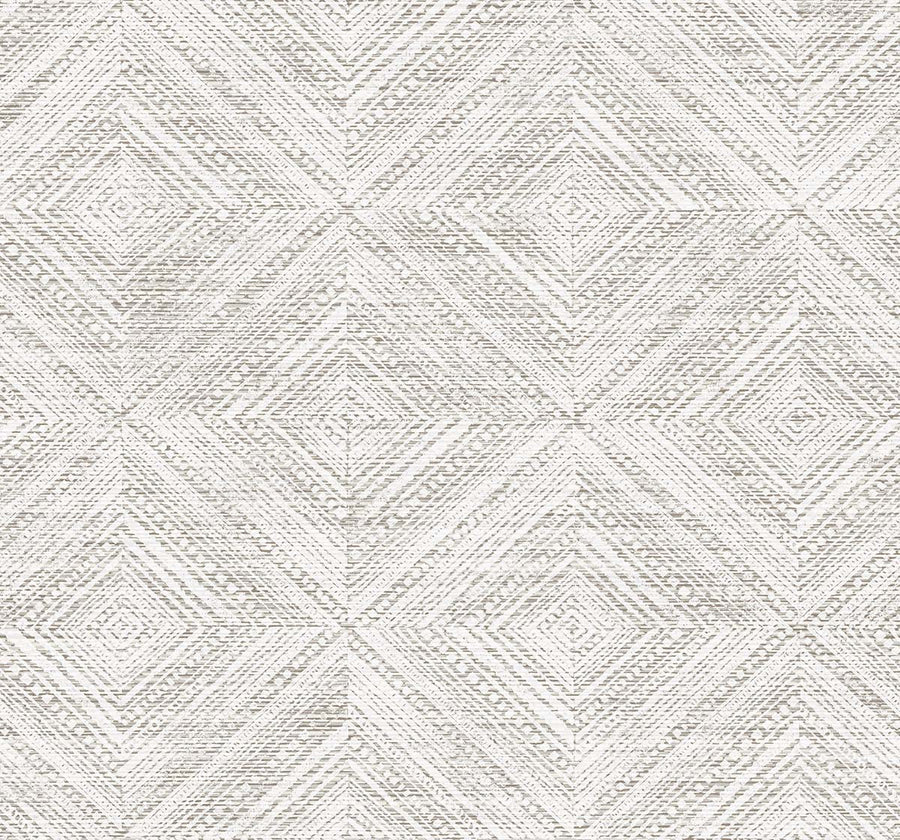 Seabrook Designs Leigh Diamond Behang – Geometrisch Vliesbehang – 68,5 cm x 8,2 m