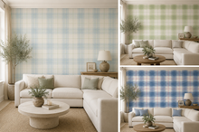 Wallquest Gordes Behang – Luxe Ruitbehang met Textieluitstraling | Plaid & Check Design
