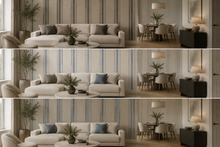 Douglas Behang – Luxe Gestreept Vinylbehang met Textiellook