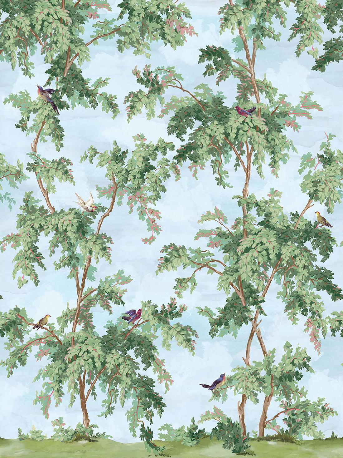Carl Robinson Suffolk Lane Mural Behang – Luxe Botanisch Landschap Mural | The Wall 19