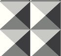 York Wallcoverings RY2752 Geometrisch Behang Zwart Grijs Wit – Sure Strip® Vliesbehang – 68,5 cm x 8,2 m – 5,6 m²