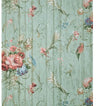 Fifth Avenue Designs Vintage Bloemenbehang met Vogels – Groen/Roze – Vliesbehang – 52 x 1000 cm – 5,2 m²