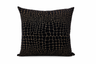 Sierkussen Croco Black – Hotel Chique Woonaccessoire