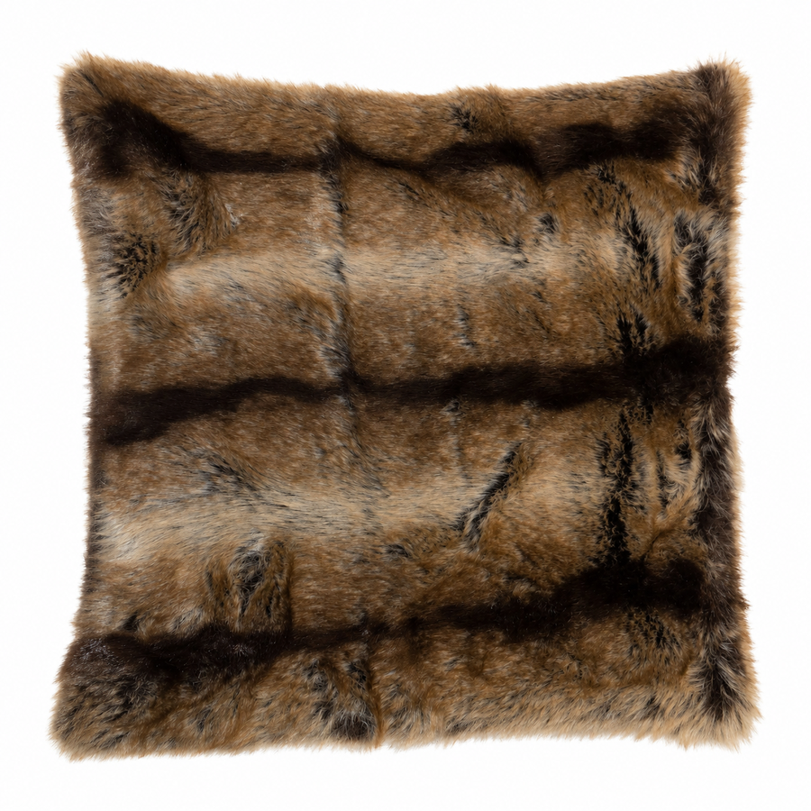 Sierkussen Wild Fur – Bruin – 40 × 60 cm – Hotel Chique Woonaccessoire