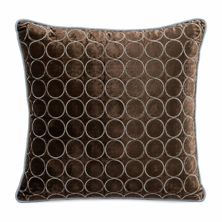Sierkussen Circles Blue – Elegante Hotel Chique Uitstraling | 45 × 45 cm