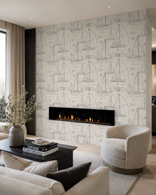 Carl Robinson Thames Behang – Luxe Nautisch Zeilboot Behang | The Gentleman