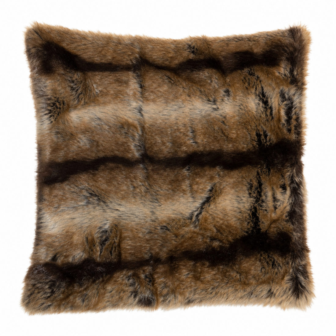Sierkussen Wild Fur – Bruin – 45 × 45 cm – Hotel Chique Woonaccessoire