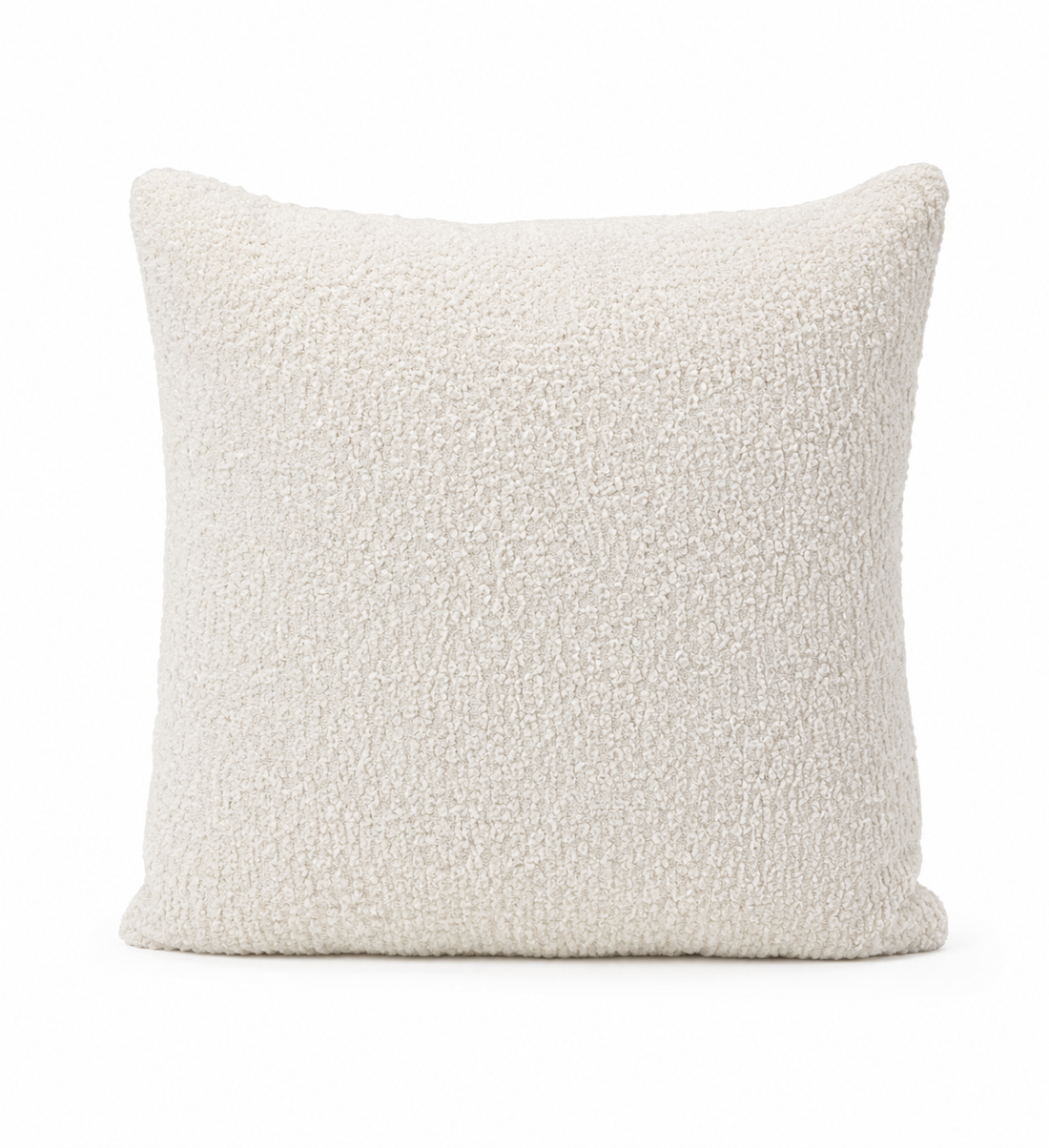 Sierkussen Bouclé White – Wit – 45 × 45 cm – Stijlvol & Tijdloos