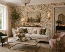 York Wallcoverings Rifle Paper Co. Garden Party Burgundy Behang – RI5122 – Bloemenbehang – Papier – 68,5 x 820 cm – 5,6 m²