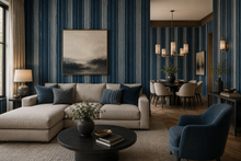 WallQuest Harbor Behang – Luxe Gestreept Vinylbehang met Textiellook