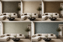 Wallquest Naturale Behang – Luxe Geometrisch Vinylbehang | Savannah Grass