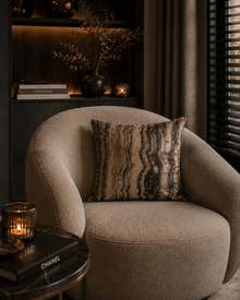 Sierkussen Marmer Beige – Luxe Marmerlook met Warme Uitstraling