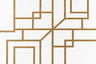 York Geometrisch Behang Goud – Papieren Behang met Reliëf – 10 x 0,52 m