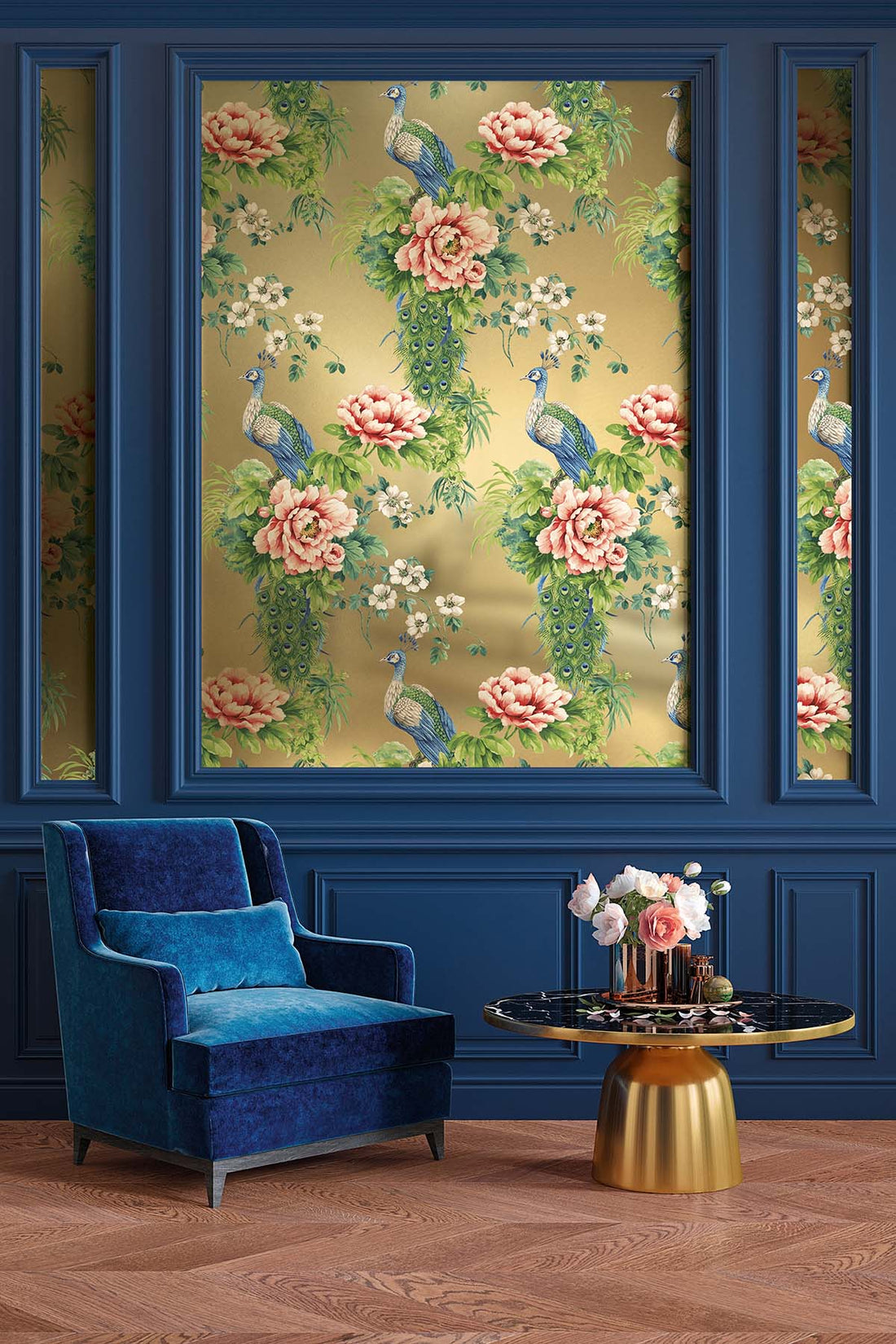 Carl Robinson Southfall Behang – Luxe Pauw & Botanisch Designbehang | The Wall 19