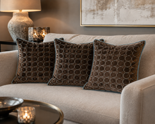 Sierkussen Circles Blue – Elegante Hotel Chique Uitstraling | 45 × 45 cm