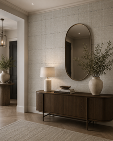 Seabrook Designs Gorton Plaid Ash Behang – Luxe Grijs Ruitbehang met Textiellook