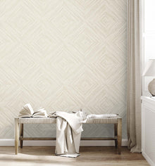 Wallquest Naturale Behang – Luxe Geometrisch Vinylbehang | Savannah Grass