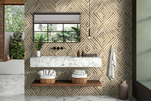 Wallquest Havana Diamond Behang – Luxe Geometrisch Vinylbehang | Savannah Grass