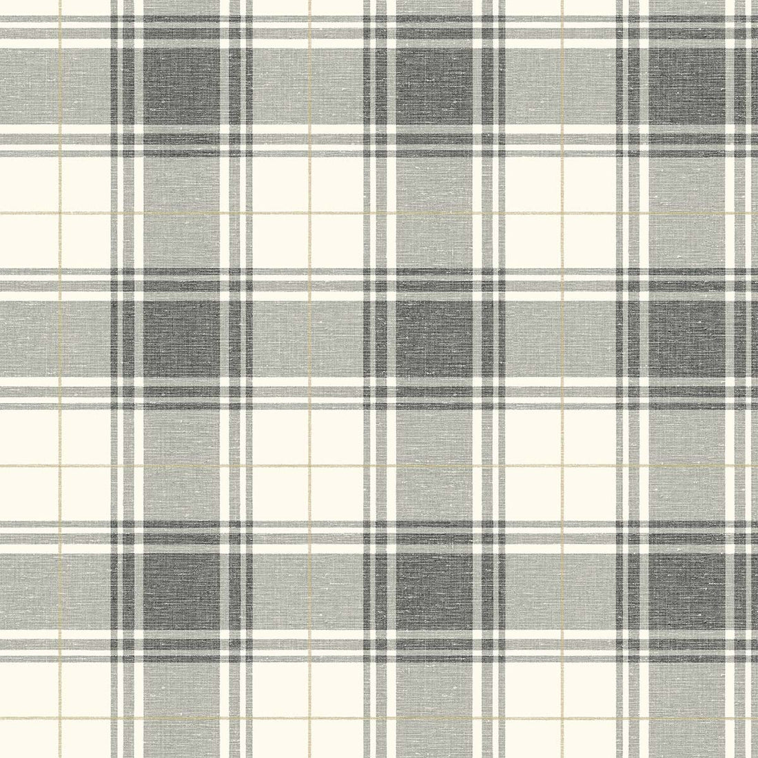 Wallquest Gordes Behang – Luxe Ruitbehang met Textieluitstraling | Plaid & Check Design