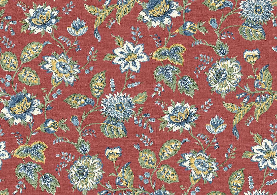 Wallquest Castellane Behang – Luxe Jacobean Bloemenbehang | Provence Collectie