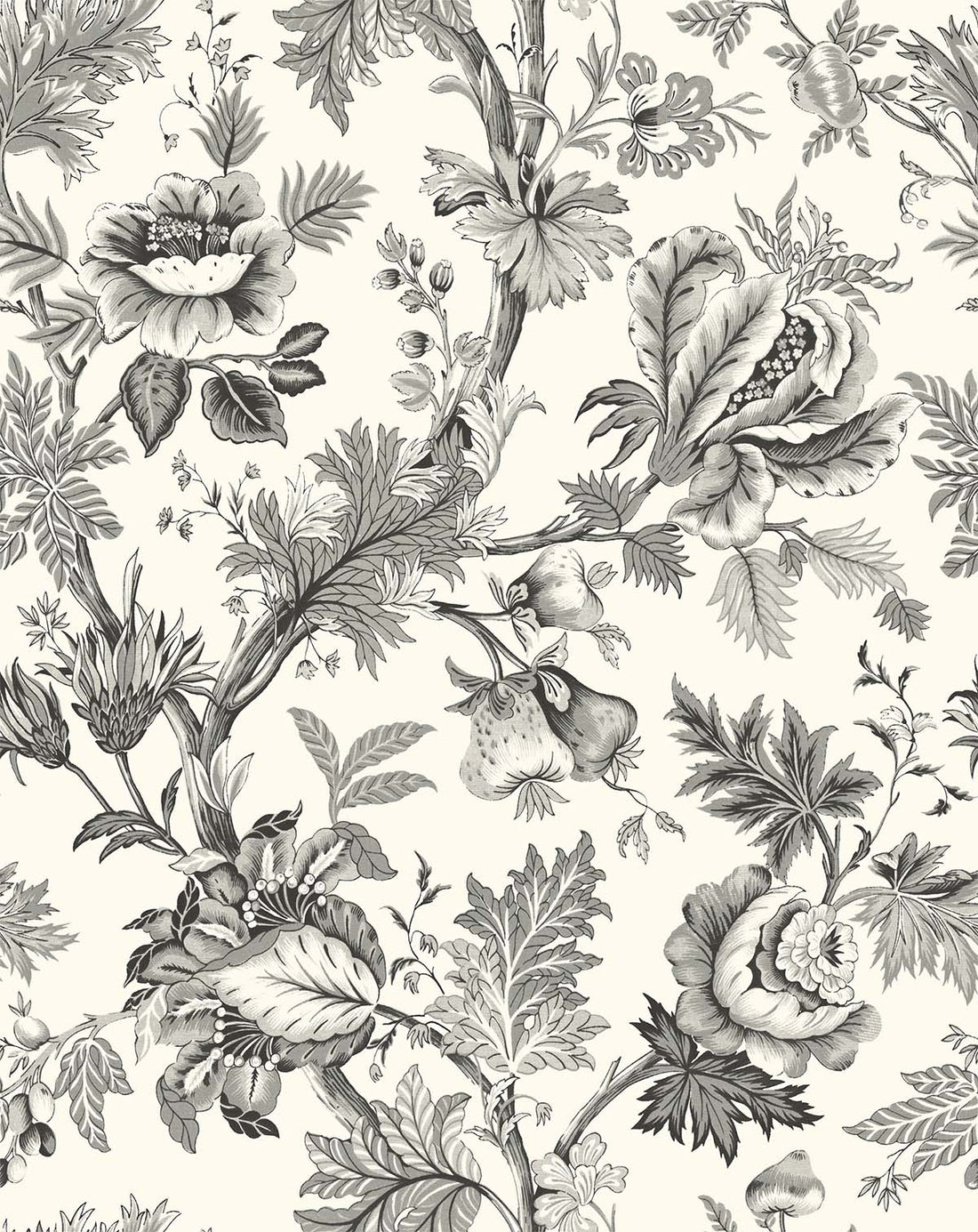 Wallquest Cabris Behang – Klassiek Botanisch Bloemenbehang | Provence