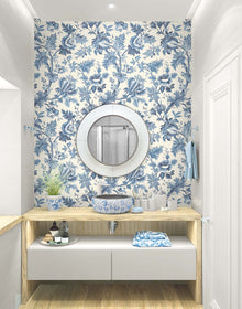 Wallquest Cabris Behang – Klassiek Botanisch Bloemenbehang | Provence