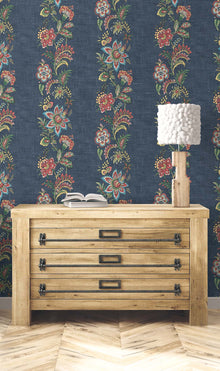 Wallquest Callas Behang – Rose, Stormy Sail, Chocolate & Midnight Tide