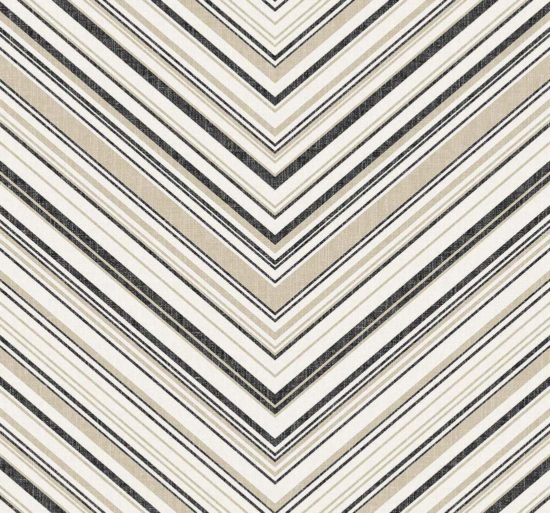 WallQuest Hurley Behang – Luxe Geometrisch Vliesbehang – Jet, Charcoal Blue, Juniper & Cappuccino