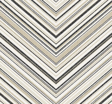 WallQuest Hurley Behang – Luxe Geometrisch Vliesbehang – Jet, Charcoal Blue, Juniper & Cappuccino