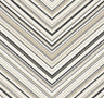 WallQuest Hurley Behang – Luxe Geometrisch Vliesbehang – Jet, Charcoal Blue, Juniper & Cappuccino