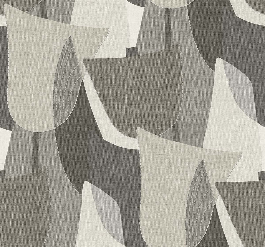 Seabrook Mosley Tulips – Frost – Luxe Abstract Vinyl Behang – 68,5 cm x 8,2 m
