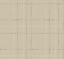 Seabrook Designs Gorton Plaid Ash Behang – Luxe Grijs Ruitbehang met Textiellook