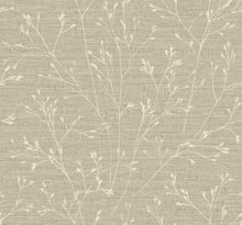 Seabrook Designs Withington Branch – Luxe Botanisch Vinylbehang met Linnenstructuur