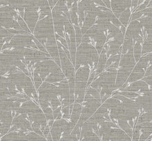 Seabrook Designs Withington Branch – Luxe Botanisch Vinylbehang met Linnenstructuur