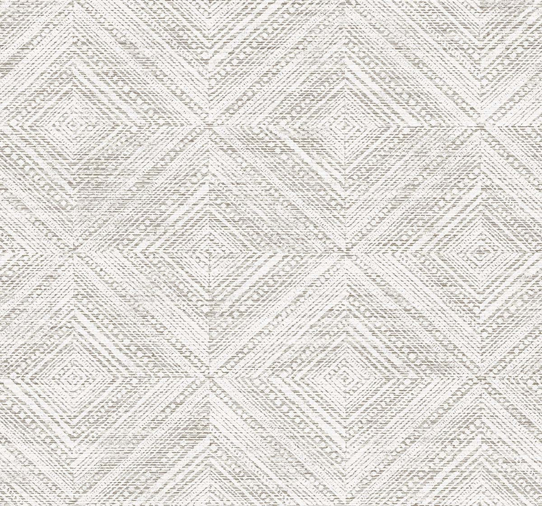 Seabrook Designs Leigh Diamond Behang – Geometrisch Vliesbehang – 68,5 cm x 8,2 m