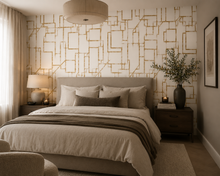 York Geometrisch Behang Goud – Papieren Behang met Reliëf – 10 x 0,52 m