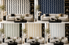 WallQuest Gali Behang – Luxe Grafisch Behang met Golvend Lijnenspel