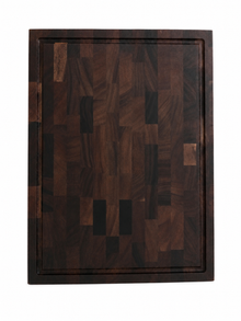 Belamonte Luxe Walnoot Snijplank 40 x 30 x 3 cm – Massief Walnoothout Snijplank met Sapgeul en Handgreep, Borrelplank & Serveerplank