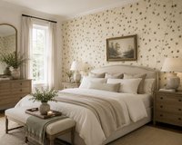 Chesapeake Cynthar Cream Pine Branch Trail Behang – Crème met Dennentakken – Landelijk & Botanisch – 52 cm x 10,06 m