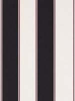 St. James Zwart Wit Gestreept Behang - Klassieke Verticale Strepen - Voorgelijmd Vinylbehang - 52 cm x 10 m