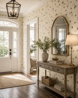 Chesapeake Cynthar Cream Pine Branch Trail Behang – Crème met Dennentakken – Landelijk & Botanisch – 52 cm x 10,06 m