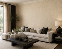 Ronald Redding Fine Wallpaper – Beige Textuur Behang – Luxe Zandkleur – 68,5 cm x 8,2 m – Afwasbaar – Strippable