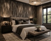York Wallcoverings Industrieel Betonlook Behang Donkergrijs/Zilver – Metallic Effect – Vliesbehang – 52 cm x 10 m