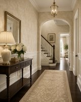 Ronald Redding Designs Behang – Klassiek Damast Beige Crème – Vliesbehang – 68,6 x 822 cm – 5,63 m²