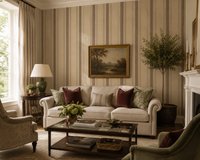 York Sure Strip Behang – Beige Gestreept – Vliesbehang – Prepasted – Afwasbaar – 52 cm x 10 m