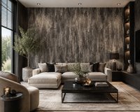 York Wallcoverings Industrieel Betonlook Behang Donkergrijs/Zilver – Metallic Effect – Vliesbehang – 52 cm x 10 m