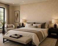 Ronald Redding Fine Wallpaper – Beige Textuur Behang – Luxe Zandkleur – 68,5 cm x 8,2 m – Afwasbaar – Strippable