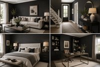 Antonina Vella Ruit Behang Donkergrijs – Luxe Klassiek Schotse Ruit – Vliesbehang 68,5 x 822 cm – 5,63 m²