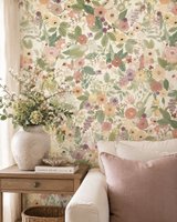 York Wallcoverings Rifle Paper Co. Garden Party Burgundy Behang – RI5122 – Bloemenbehang – Papier – 68,5 x 820 cm – 5,6 m²